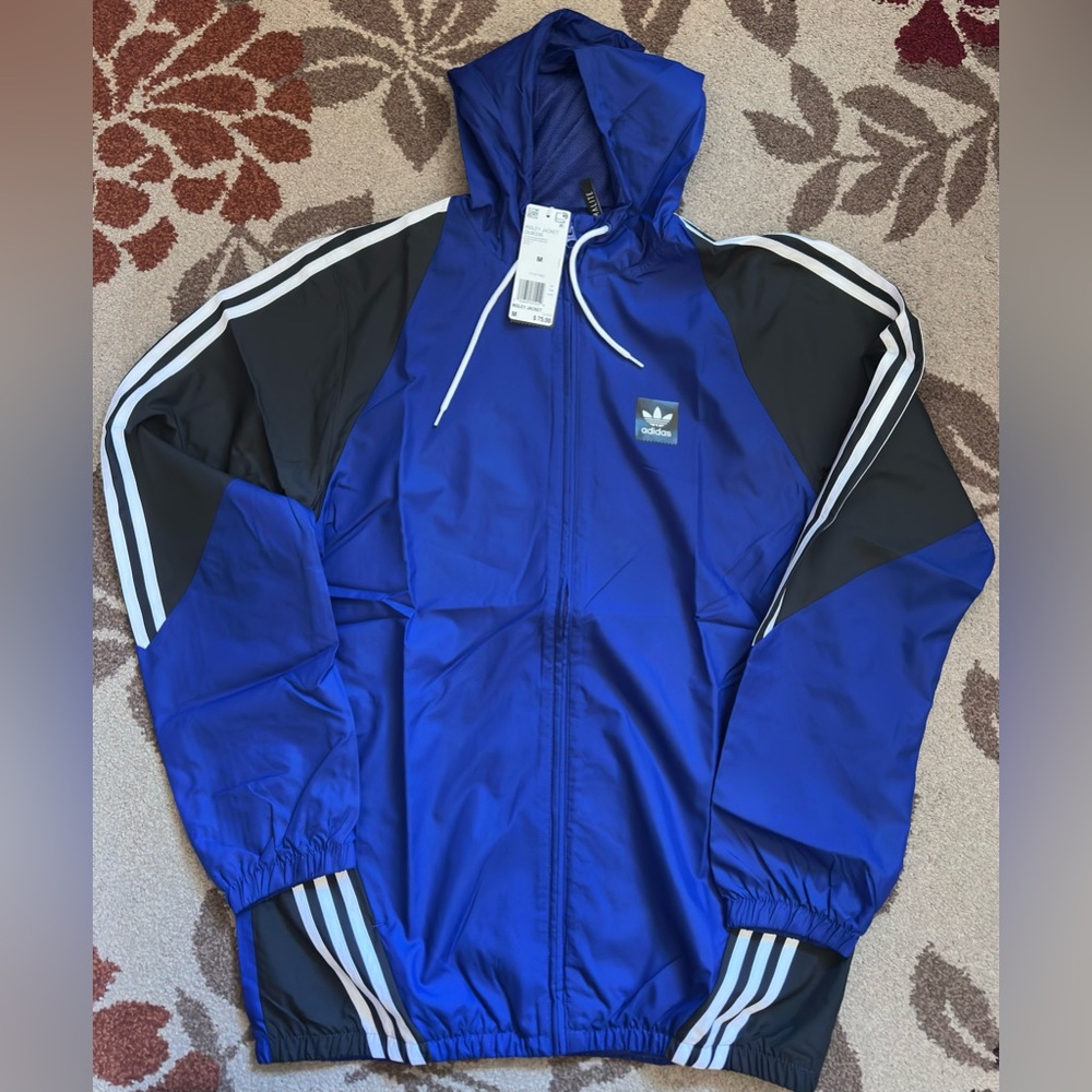 ADIDAS Skateboarding DU8336 Insley Hooded Jacket Windbrearker Size M New w/ Tags